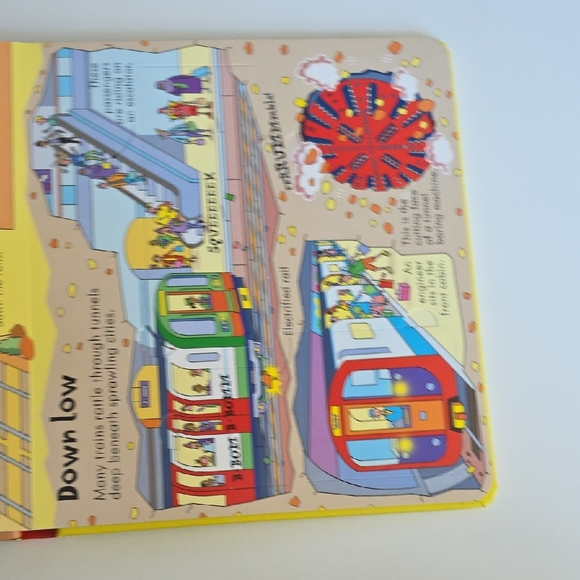 Children's Book - Look Inside Trains Book - Over 50 Flaps To Lift - Hardcover - Picture 12 of 16